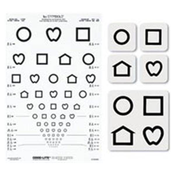 Good-Lite Chart Illiterate Vision Testing 10' Testing Distance Ea (250401)