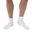 Jobst Sensifoot Unisex Diabetic Mini-Crew Socks - White