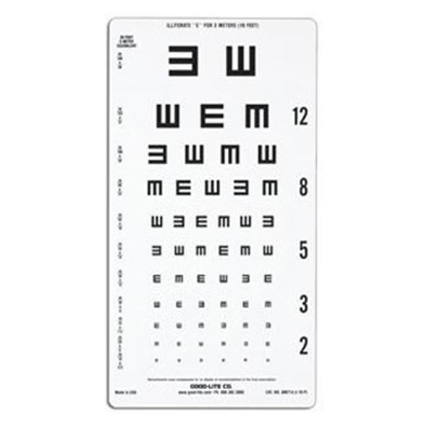 Good-Lite Chart Illiterate Vision Testing 10' Testing Distance Ea (800714)