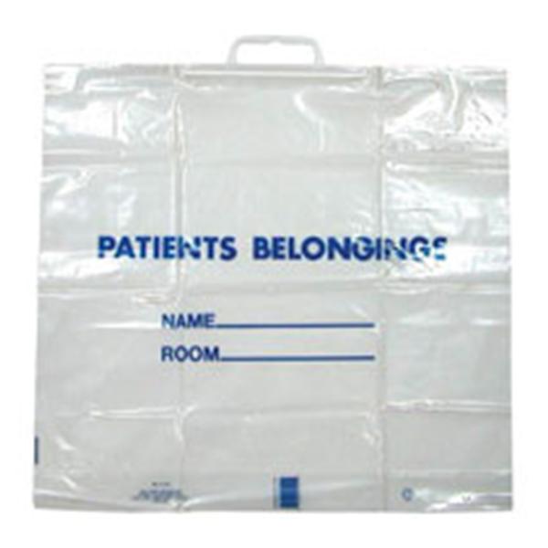 Dukal oration Bag Patient Belongings Trans 20x18-1/2" Plstc w/ Snp Hndl 250/Ca