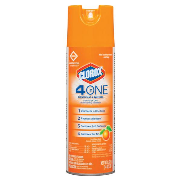 Clorox Sales Company Disinfectant Spray Clorox 4 In One Ea, 12 EA/CA (CLO31043)