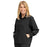 Medline Track Jacket - Self-Piping Track Jacket with Pocket, Black, Size L - 2541BLKL