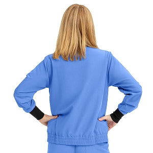 Medline Track Jacket - Self-Piping Track Jacket with Pocket, Ceil, Size M - 2541CBLM