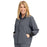 Medline Track Jacket - Self-Piping Track Jacket with Pocket, Charcoal, Size L - 2541CHRL