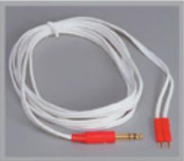 Dynatronics Two-Pin Stereo Lead Wires - LEADWIRE, STEREO, 120", 2 RED PINS - 7B0232