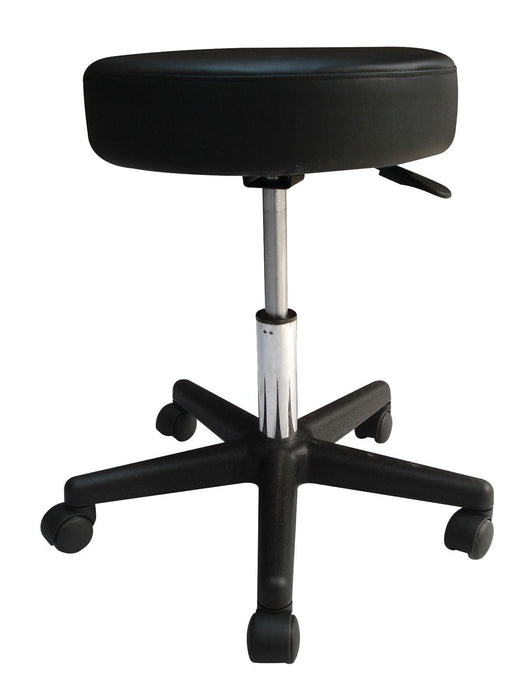 Dynatronics Pneumatic Exam Stools - Pneumatic Exam Stool, with Back 23"-27.5", Navy - MS4BNB