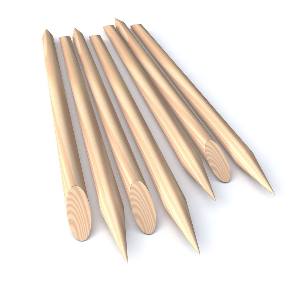 Dynarex Manicure Sticks - Wood Manicure Stick, 4.5", 50/BX - 4897