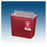 Plasti-Products  Container Sharps 8qt Medium Plstc Horizontal Drop Red/Clear 20/Ca