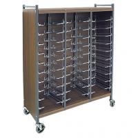 Omnimed Horizontal Cabinet Style Chart Racks - RACK, STORAGE, CABINET, FLAT, 30 CAP, BEIGE - 264563-BG