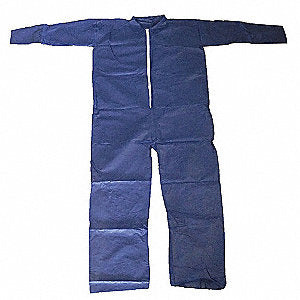 Collared Disposable Coveralls with Open Cuff