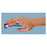 Frank Stubbs  Splint Baseball 4-Prong Finger Aluminum Blue Size Large 12/pk