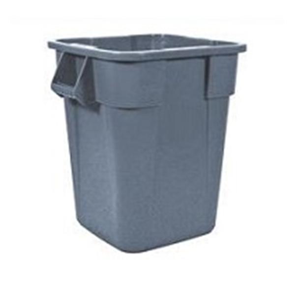 Rubbermaid Container Waste Brute Plastic 40gal Gray Square/Round Corners EA