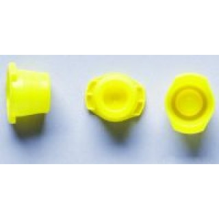 Cardinal Health Cardinal AccuTube Plug Closures - CLOSURE, CAP, SP, VERSA, UNIVERSAL, YELLOW - B2996-67