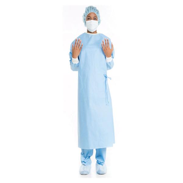 O & M Halyard Gown Surgical Ultra 2XL Blu/Ylw Nckbnd NRnfrcd AAMI L3 Strl 28/CA