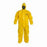 DuPont Tychem 9000 Coveralls - Tychem 9000 Zipper Front Coverall with Hood, Elastic Wrist and Ankle, Storm Flap, Yellow, Size 2XL, Berry Compliant - BR127TYL2X0002BN