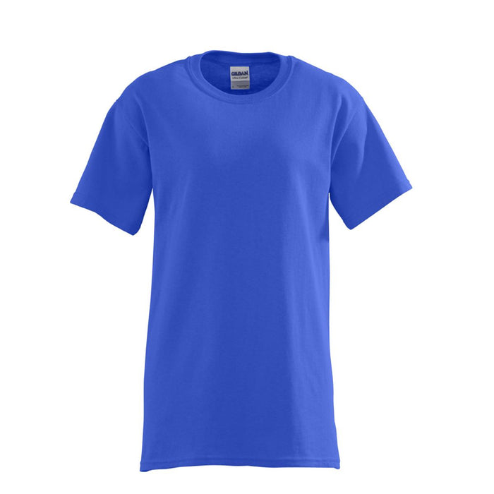 Gildan Activewear Short Sleeve T-Shirts - Unisex 100% Cotton Short Sleeve T-Shirt, Royal, Youth Size M - 2000B ROYAL M