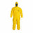 DuPont Tychem 2000 Coveralls - Tychem 2000 Zipper Front Coverall with Hood, Elastic Wrist and Ankle, Storm Flap, Yellow, Size 7XL, Bulk Packed - QC127SYL7X001200