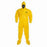 DuPont Tychem 2000 Coveralls - Tychem 2000 Coverall with Hood and Socks / Boots, Yellow, Size 8XL, Bulk Packed - QC122SYL8X001200