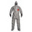 DuPont Tychem 6000 Coveralls - Tychem 6000 Zipper Front Coverall with Hood, Elastic Wrist and Ankle, Storm Flap, Gray, Size 6XL, Bulk Packed - TF145TGY6X000600