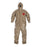 DuPont Tychem 5000 Coveralls with Attached Gloves - Tychem 5000 Zipper Front Coverall with Hood, Elastic Wrist and Ankle, Storm Flap, Tan, Size 3XL, NFPA 1992, Berry Compliant - C3198TTN3X0006BN