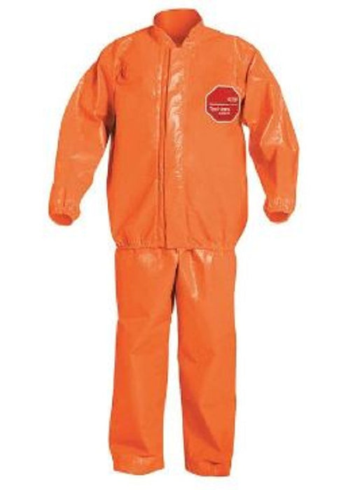 DuPont Tychem 6000 Jacket / Bib Overalls - Tychem 6000FR Jacket and Bib Overall, Orange, Size XL, Bulk Packed - TP750TORXL000200