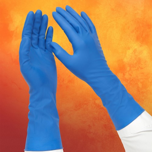 Adenna Hero Latex Exam Gloves - Hero Latex Exam Glove with Cuff, 14 Mil, Dark Blue, Size XL - HER008