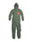 DuPont Tychem 2000 Coveralls - Tychem 2000 SFR Zipper Front Coverall with Hood, Elastic Wrist and Ankle, Storm Flap, Green, Size XL, Bulk Packed - QS127TGRXL000400