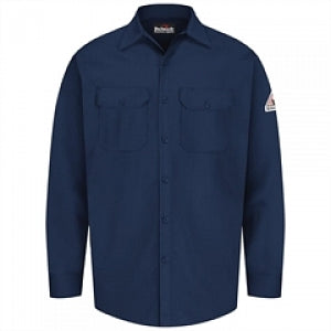 Vf Workwear-Div / Vf Imagewear (W) Men's Flame-Resistant Work Shirts - Men's Fire-Resistant 7 oz. 100% Cotton T-Shirt, Navy, Size M - SEW2NVM