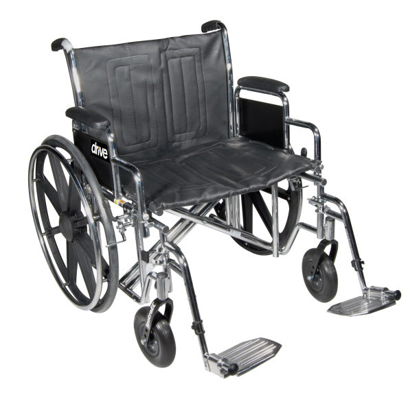 Drive Devilbiss Healthcare Bariatric Sentra EC HD Wheelchair - WHEELCHAIR, SENTRA, EC, 22", FULLARMSWGF - STD22ECDFA-SF