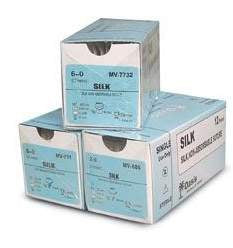 Medtronic USA Black Sofsilk Sutures - SUTURE, SOFSILK, 3/0, 18, BLK, PRECUT, 124Q - S-184