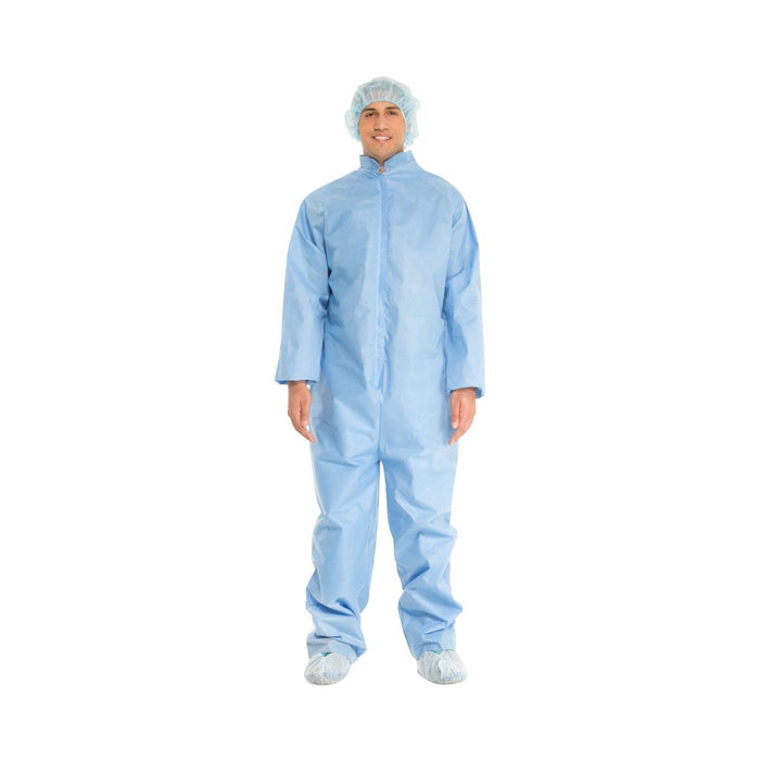 Halyard Health 3-Layer Protective Coveralls - 3-Layer Protective Coveralls, Blue, Size 2XL - 75651