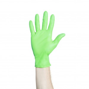 Halyard Flexaprene Green Exam Gloves - Flexaprene Exam Gloves, Green, 9.5", Size L - 44795