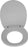 Drive DeVilbiss Health Oblong Oversized Toilet Seats - SEAT, TOILET, W/LID, OVERSIZED, OBLONG, 16.5" - 11161N-1