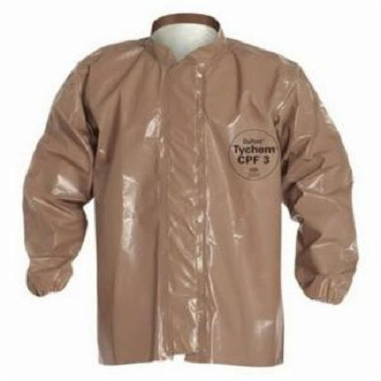 DuPont Tychem 5000 Protective Jackets - Tychem 5000 Jacket, Tan, Size M, Bulk Packed - C3670TTNMD000600