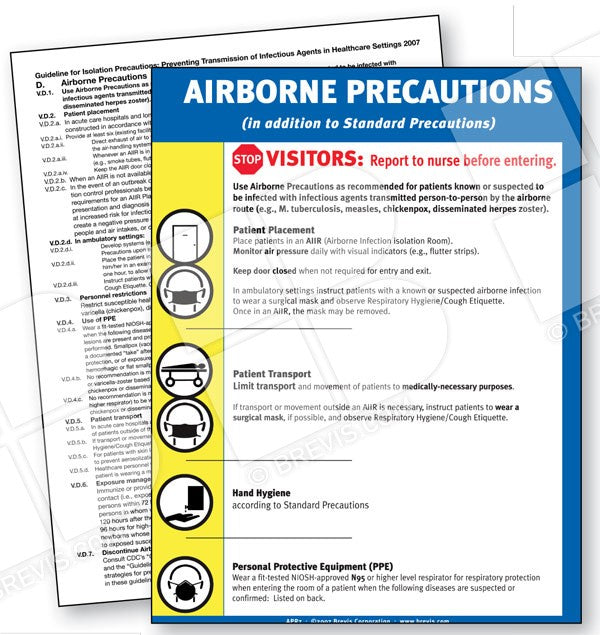 Brevis Corp Standard Precaution Signs - Contact Caution Sign, English, Laminate - CPR7.PL