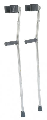 Graham-Field Deluxe Forearm Crutches - Forearm Crutch, Lumex, Adult, Gray - 6350A