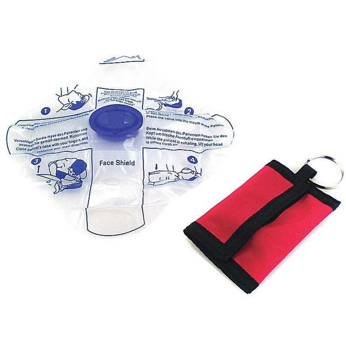 Medsource Labs MedSource CPR Barrier Mask - MASK, BARRIER, CPR, LF, W/POUCH, RED - MS-21105