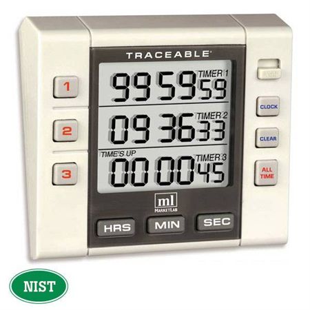 3-Channel Continuous Alarm Timer 3-Channel Continuous Alarm Timer - 3.25"W x 1"D x 3"H