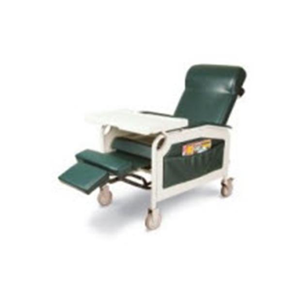 Winco Recliner Convalescent Vinyl 275lb Capacity Moss Green Ea