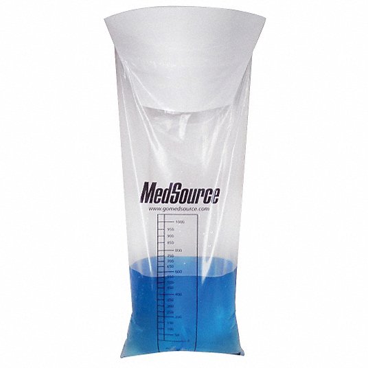 MedSource Clear Plastic Vomit Bags - Vomit Bags, Plastic, Clear, 6" x 12" - MS-17360