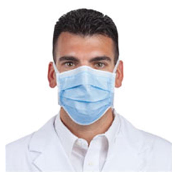 Denstply Sirona Preventive Face Mask Tie On Com-Fit Anti-Fog Blue 6Bx/Ca