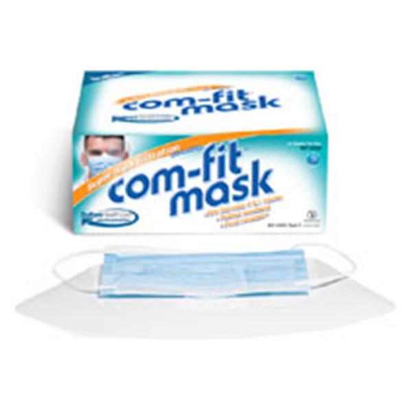 Denstply Sirona Preventive Face Mask Combination Com-Fit Blue 25/Bx, 4 BX/CA (20328)