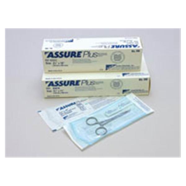 Denstply Sirona Preventive Pouch Strlz Assure Plus 5.25 in x 7.5 in Aq Tnt/Wht 200/Bx