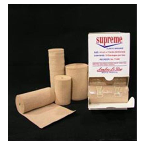 Ambra Leroy Medical Bandage Supreme 4"x5yd Elastic Tan LF 10/Bx