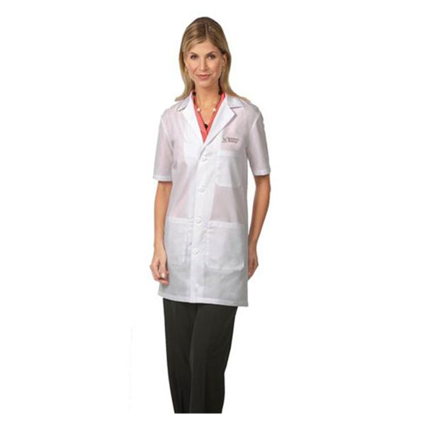 Fashion Seal Lab Coat Pharmacy 65% Polyester / 35% Cotton Unisex Wht XS 34" Ea