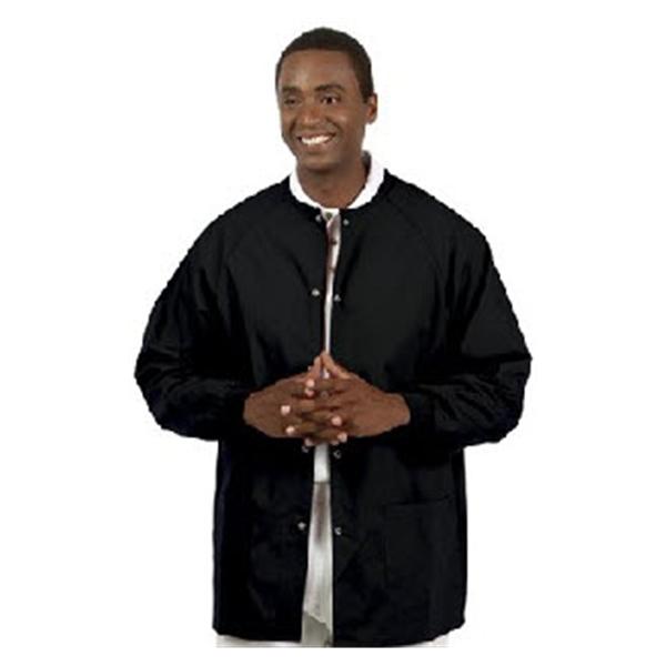 Fashion Seal Jacket Warm-Up 65% Polyester / 35% Cotton Unisex Blk XL 2Pckt Ea