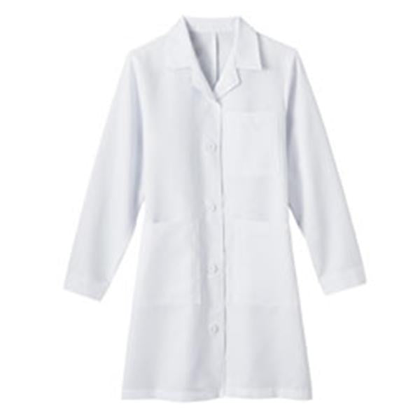 White Swan Uniform Lab Coat Poly/Ctn META Fundamentals W Wht Sz 10 37" Ea (1964-011-10)