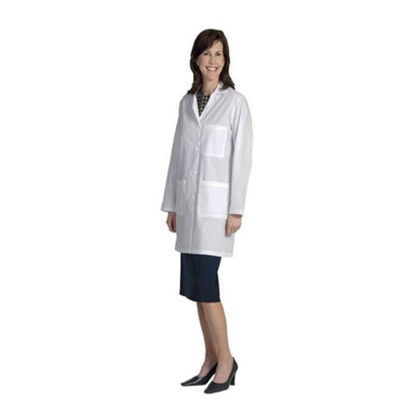 Fashion Seal Lab Coat Poly/Ctn Fashion Poplin W Wht Sz 20 34.5" Ea