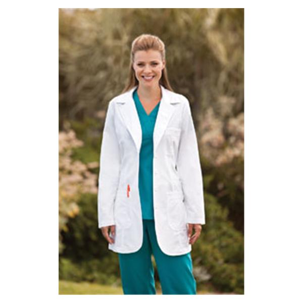 Grey's Anatomy (TM) Lab Coat Poly/Ctn Grey's Anatomy W Wht XS 32" Ea