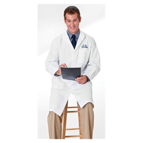 META By White Swan Lab Coat Dental Poly/Ctn META Unsx Wht Sm 40" Ea